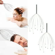 Scalp Massager Handheld Head Massager Tool for Deep Relaxation Stress 2 Pack Beauty