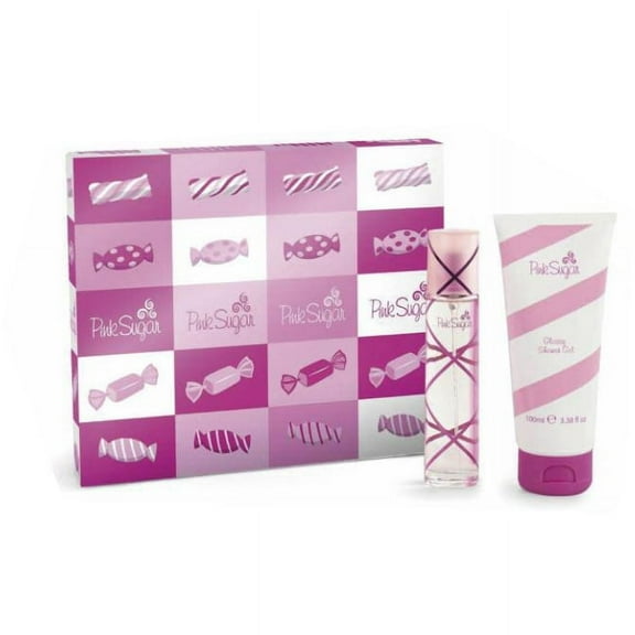 Aquolina Pink Sugar 1.0 edt  3.38 gel Womens Perfume Gift Set