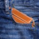 thumbnail image 4 of Guardurnaity Monedero portátil de piel de vaca con cremalleras suaves para tarjetas y monedas. Monedero con cremallera y tarjetero. Carteras Marrón claro, 4 of 6