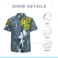 thumbnail image 7 of High Quality Hawaiian Shirts for Men Short Sleeve Aloha Beach Shirt Floral Summer Casual Button Down Shirts Blouses EIBJM2, 7 of 7