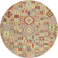 thumbnail image 1 of Ahgly Company Machine Washable Indoor Round Contemporary Copper Red Pink Area Rugs, 8' Round, 1 of 7