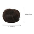 thumbnail image 2 of EeaseCA Chignon Synthétique Perruque Chignon Perruque Plaque pour Cheveux Outil Postiche Perruque Brun Foncé, 2 of 7