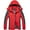 Red, variant on USSUMA Waterproof Jacket Men's Windbreaker Jacket Long Sleeved Hooded Zipper Pocket Coat Comfortable Multicolor Loose Outerwear Running Fall Top