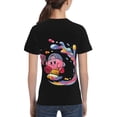 thumbnail image 5 of Kirby Teen T-Shirt Crewneck Short Sleeve Double-Sided Print Summer Tee Shirts Top For Youth Boys Girls Children Medium, 5 of 7