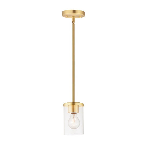Maxim Lighting - Corona - 1 Light Mini Pendant-Satin Brass Finish - Maxim