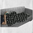 thumbnail image 6 of Abstract Soft Flannel Fleece Throw Blanket, Internet Abbreviation Conceptual Theme Xoxo Brush Stroked Lettering and Hearts, Cozy Plush for Indoor and Outdoor Use, 60" x 80", Black White, by Ambesonne, 6 of 6