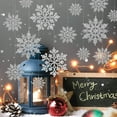 thumbnail image 6 of 36pcs Christmas Silver Snowflake Ornaments Plastic Glitter Snow Flakes Ornaments for Winter Christmas Tree Decorations Size Varies Craft Snowflakes, 6 of 7