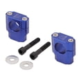 thumbnail image 1 of 2x elevadores de manillar de motocicleta universales, abrazadera de montaje de barras de manillar de 28 mm, accesorios de piezas de adaptador de - Azul shamjiam Elevador de manillar, 1 of 6
