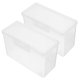 thumbnail image 5 of unbranded 2Ud Compacto Transparente Para Almacenar Rebanadas De Queso Y Cubos De, 5 of 8