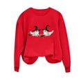 thumbnail image 2 of Trikvn Women's Funny Halloween Sweaters Crewneck Long Sleeve Pullover Tops Witch Hat Ghost Riding Broom Graphic Shirts Fall Casual Festive Cozy Holiday Apparel, 2 of 5