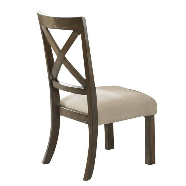 Picket House Furnishings Fauteuil Francis en Marron (Lot de 2)