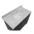 thumbnail image 6 of Abbey 42" Bathroom Vanity with Marine Gray Cabinet and Carrara Marble Top, 6 of 6
