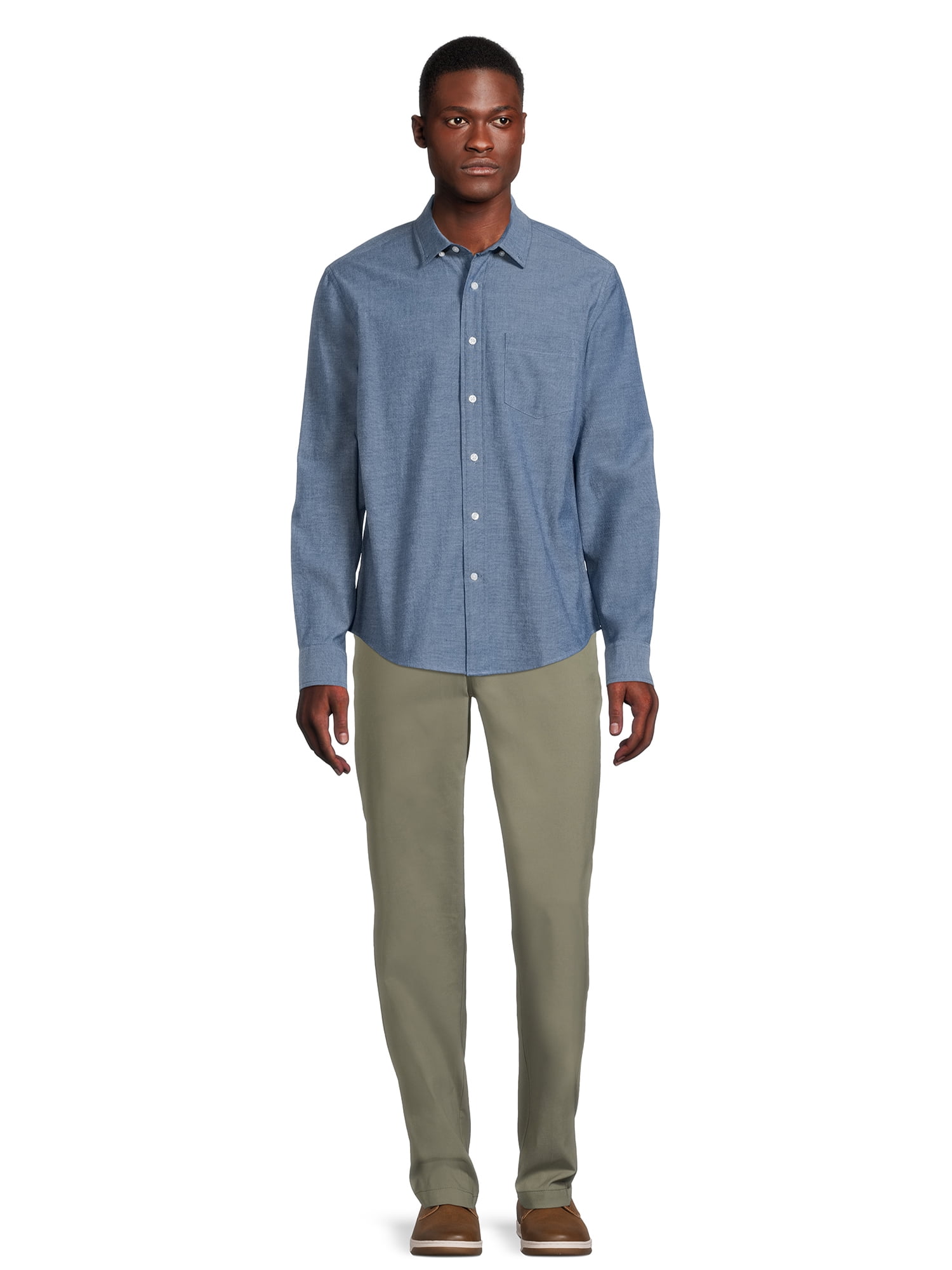 George Men's Poplin Shirt with Long Sleeves
