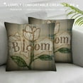 thumbnail image 3 of Creowell Spring Floral Pillow Cover - 'Bloom' Daisies Farmhouse Rustic Cushion Case, Perfect for Sofa Couch Country Home Decor, 3 of 5