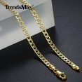 thumbnail image 4 of 4MM Diamond-Cut Curb Cuban Necklace Bracelet Set Gold Filled WOMEN MEN 8"+ 20", 4 of 6