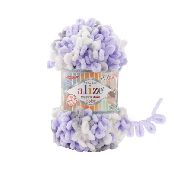 Alize Puffy Fine Color Finger Knitting Yarn