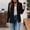 18#Black, variant on Jackets for Women Casual Buttons Solid Color Long Sleeved Jumper with Pockets Fashion Lapel Loose Fitting Jacket Daily Comfortable Going Out Outwear Coats