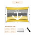 thumbnail image 6 of Sun Shade Sail 8x10Ft White Anchor Compass Farm Barn Gray Yellow Wood Plank Uv Block Sunshade Canopy Outdoor Shade Cover Rectangle Shade Cloth For Patio Garden Yard Deck Pergola, 6 of 6