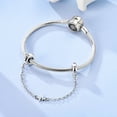 thumbnail image 5 of MULA 925 Sterling Silver DIY Charm Safety Chain fit Bracelet 5A Zircon Heartbeat Paw for Women Jewelry Making, 5 of 5