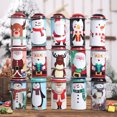 thumbnail image 4 of 6PCS Christmas Gift Box Tin Box Party Gift Container Christmas Decorations (Random Style), 4 of 5