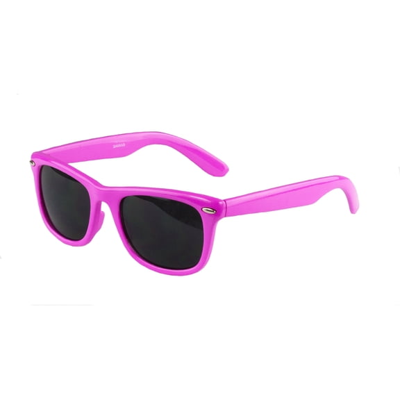 Sakkas Retro 1980's Style Sunglasses with Super Dark Lens - Pink - One Size