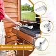 thumbnail image 5 of Grill Scraper Stainless Steel Griddle Scraper Set Anti Scald Barbecue Spatula Heat Resistant Griddle Cleaning Kit for Outdoor, 5 of 10
