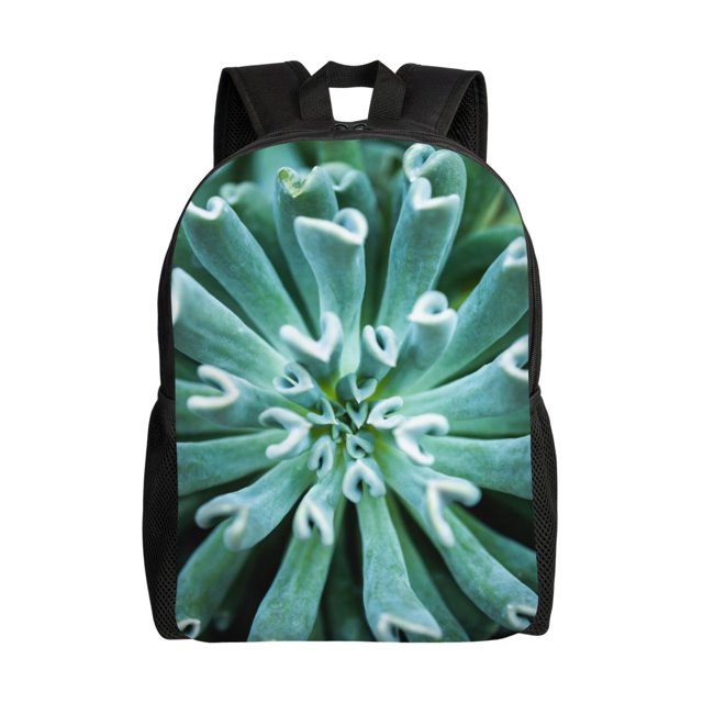 Easygdp Teal Cactus Mochila Versátil y Elegante: Comodidad, Almacenaje y Durabilidad para la Universidad, Trabajo, Viajes y Uso Diario