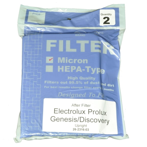 Generic Compatible with Electrolux Upright Vacuum Cleaner Micron After Filter