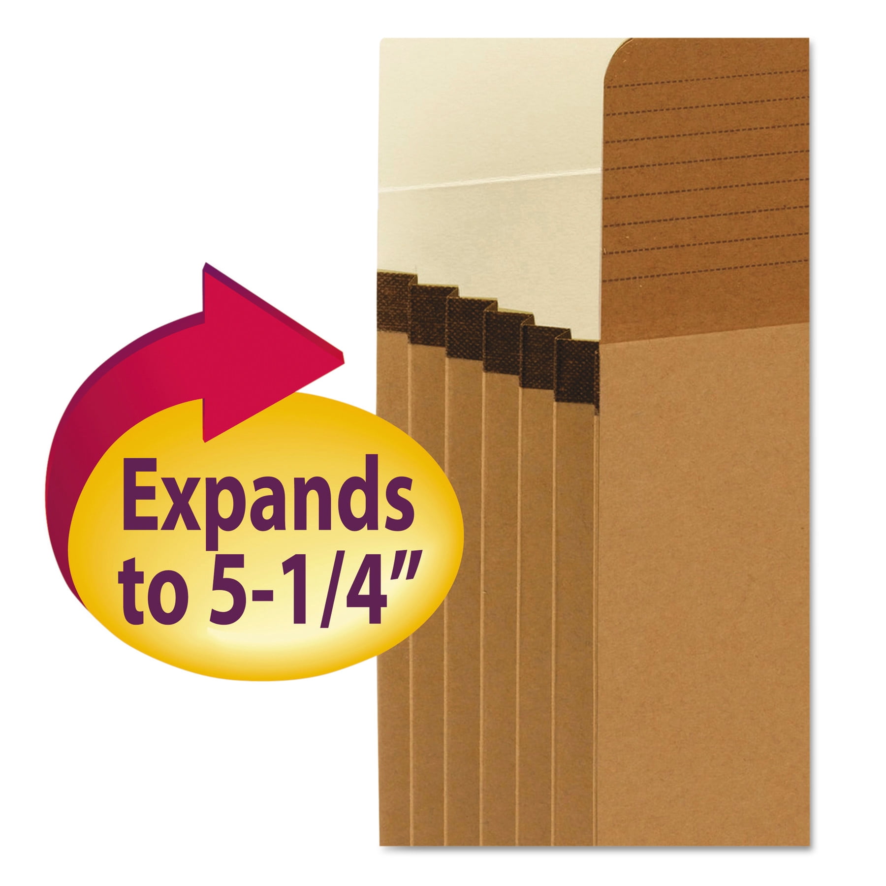 Smead, SMD73211, Easy Grip File Pocket - Straight-Cut Tab, 10 / Box, Redrope