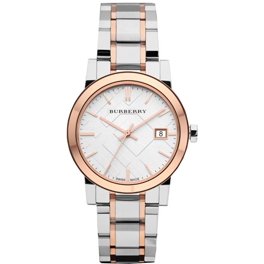 Burberry Women's Large Check Two Tone Stainless Steel
