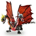thumbnail image 3 of QOQ Fire Dragon Model Building Kit (994 Pcs) - Realistic Scales/Claws,ABS， Movable Wings, Great Gift & Interior Decoration for Fans, 3 of 9