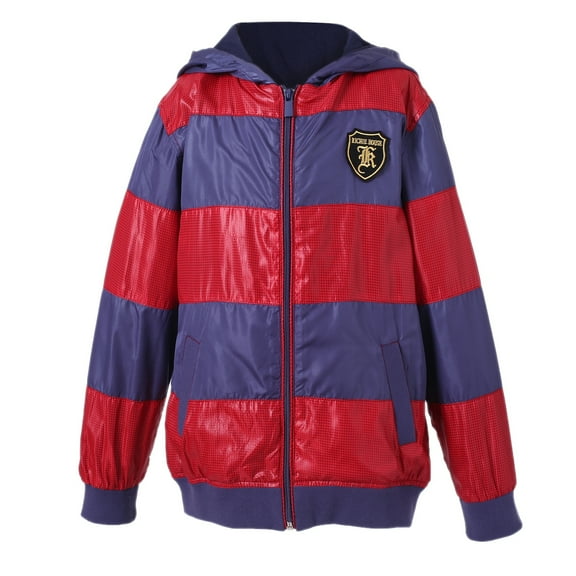 Richie House Boys' Striped Jacket with Hood RH1045-C-7/8