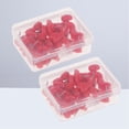 thumbnail image 1 of HAMPPLIES 2 Boxes Heart Shaped Thumbtack Plastic Push Pin Set for Maps Calendar, 1 of 8