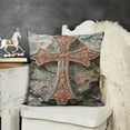thumbnail image 2 of Throw Pillow Cases, Retro Cozy Square Decorative for Home Sofa Bedroom Car Office, 2 of 5