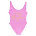 thumbnail image 1 of S-3xl Gold Print Team Bride One-piece Swimsuit Squad Women Swimwear Bachelorette Party Swimsuit Summer Beatchwear Bathing Suit, 1 of 4