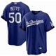 thumbnail image 1 of Camiseta clásica de béisbol Royal City de Mookie Betts de Los Angeles Dodgers, con número de estrella bordado-XXL, 1 of 2
