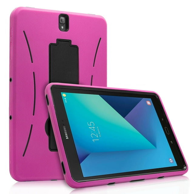 Mignova pour Galaxy Tab S3 9.7 SM-T820 Étui, Robuste Résistant aux Impacts Étui Hybride de Protection avec Béquille Intégrée pour Samsung Galaxy Tab S3 9.7 Pouces T820 T825 T827 Series (Rose)