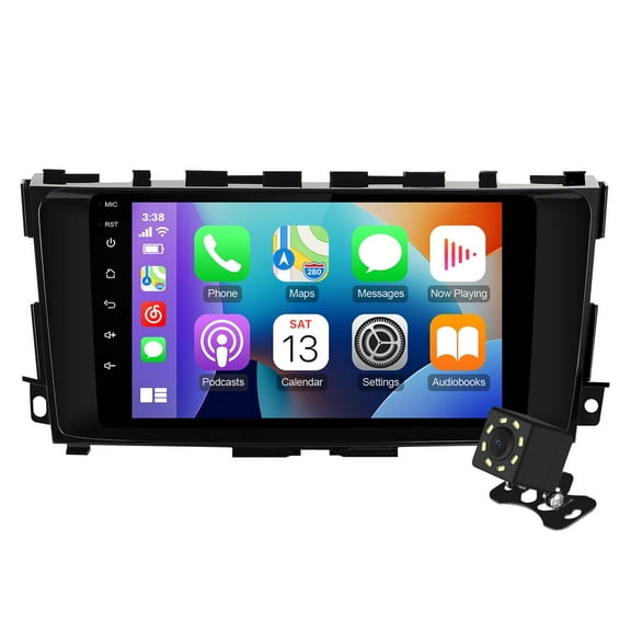 2 32G 9 inches Android 10 Double Din Car Stereo for Nissan Altima 2014-2018 IPS Touchscreen Screen
