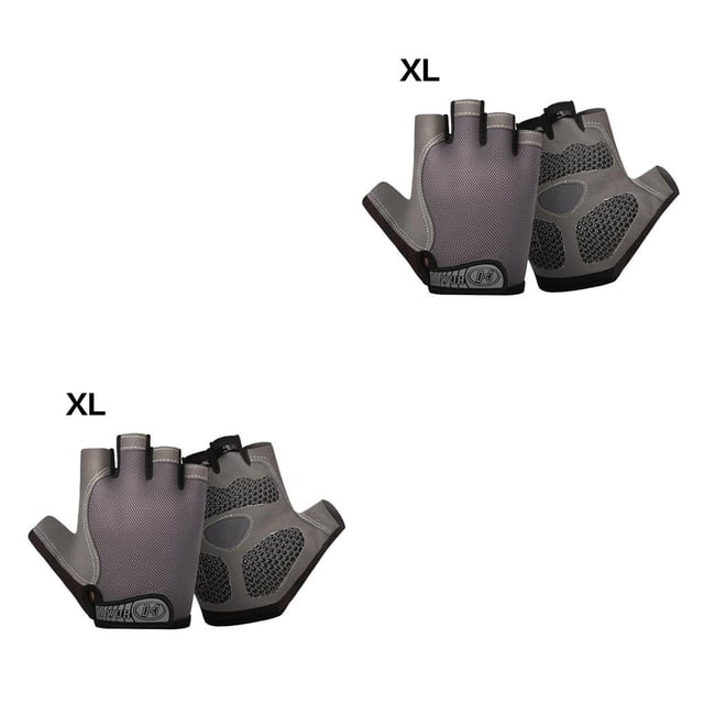 sweethay Guantes de silicona antideslizantes para ciclismo, antisudor, para hombres y mujeres, guantes de medio dedo, guantes deportivos Type5 NO5