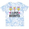 thumbnail image 3 of Inktastic I Love Robots Cute Robotics Girls Toddler T-Shirt, 3 of 5