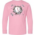 thumbnail image 3 of Inktastic Baseball Breakthrough Long Sleeve Youth T-Shirt, 3 of 5
