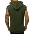 thumbnail image 2 of ameIAEA Mens Sleeveless Hooded Sweatshirt Zip Up Workout Tank Tops Lightweight Athletic Shirt with Pocket, 2 of 6