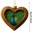 thumbnail image 3 of Rapeiae Christmas Animals Print Acrylic Hanging Christmas Gifts for Family Colleagues Christmas Tree Decoration, 3 of 8
