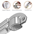 thumbnail image 4 of Bazzeff Exprimidor de Ajos de Acero Inoxidable. Prensa de Ajos. Aplasta Ajos. Triturador de Ajo o Jengibre para Alimentos. Garlic Press Bazzeff Exprimidor de Ajos, 4 of 7