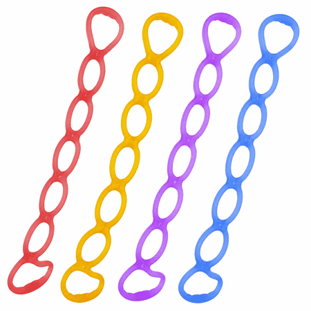 GARDVORA 7 Holes Elastic Silicone Fitness Pilates Exercise Yoga Resistance Band Rope