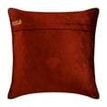 thumbnail image 3 of The HomeCentric Cushion Covers Decorative Rust Designer PillowCase Pack of 2, 16x16 inch (40x40 cm) Velvet Cushion Cover Couch Geometric Trellis Lattice Beaded Rhombus Accent - Sumac Gold, 3 of 3