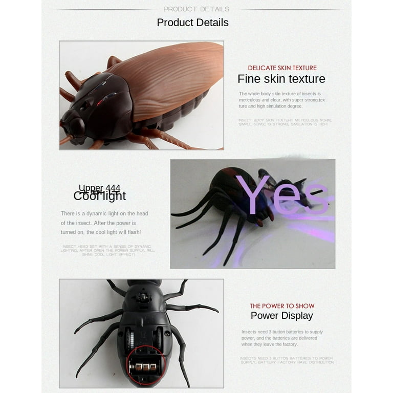 Remote Control Insect Toy Shock Your Friends with Realistic