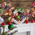 thumbnail image 5 of Artificial White Snowflake Garland for Christmas Decoration, Fluffy Tinsel Winter Holiday Party Decor, 5M Length, 5 of 9
