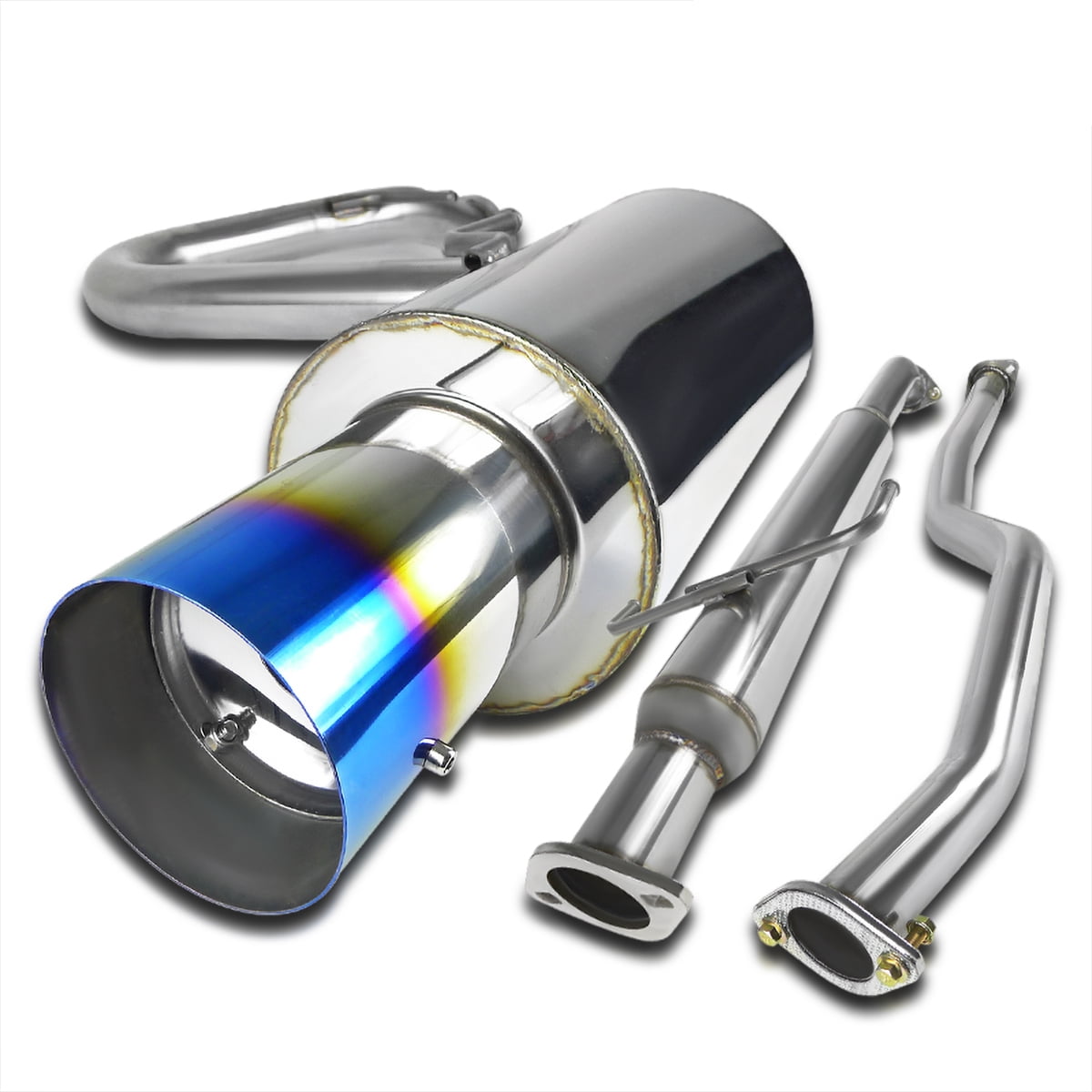 Universal 5" Jap Style Exhaust Back Box 3" Inlet Performance Muffler S/S