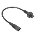 thumbnail image 1 of Adaptador IEC320 C8 macho a C5 hembra conductor de cobre puro Cable de alimentación corto 100-250 V 03 m/118 pulgadas 25 A/250 V para escáneres para altavoces, 1 of 8